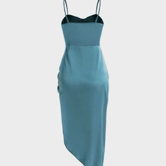 Cider Illusion Ruched Midi Dress - Picture 2 of 6